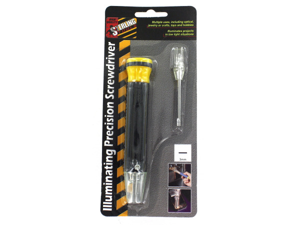 Illuminating precision phillips screwdriver