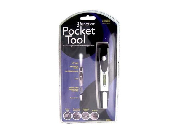 Three-in-one handy pocket tool
