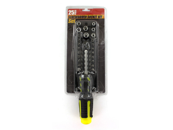 25-Piece Screwdriver Socket Bit Set