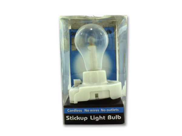 Stick-up light bulb