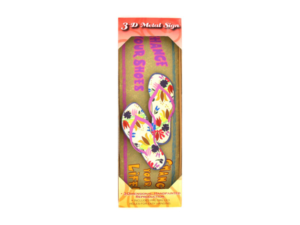 rectangle change shoes 3d sign