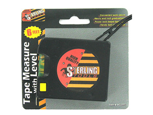 Tape measure with level