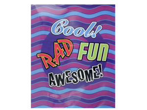 Plastic porfolio with energetic phrases, pack of 12