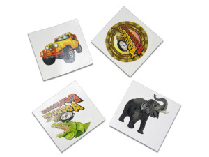 Exploration jungle temporary tattoos, pack of 70