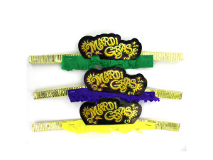 Mardi Gras fringe tiara, pack of 50