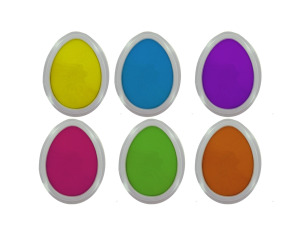 Easter egg stamp pads, set of 6