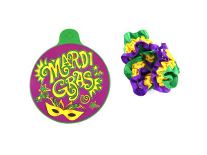 Mardi Gras Elastic Arm Bands