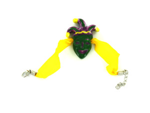 Mardi Gras Ceramic Charm Bracelet