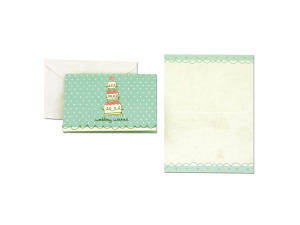 Wedding note cards with envelopes