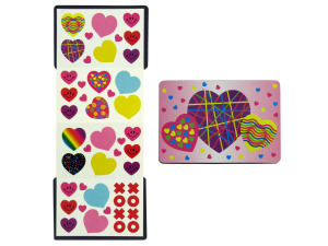 Valentine's stickers with magnetic case