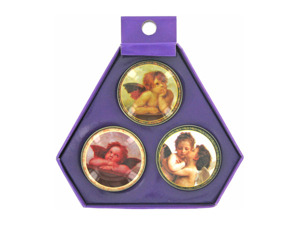 Decorative pill boxes, pack of 3