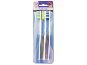 Rubber grip toothbrushes