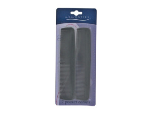 Black pocket comb set