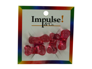 2 pack ponytail holder with plastic bow shape