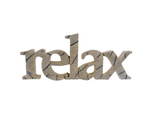 relax word wall plaque