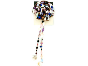 hair comb w/asst beads