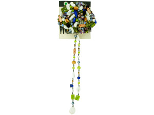 hair comb w/asst beads