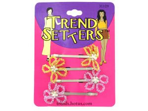 Beaded bobby pins, pack of 2