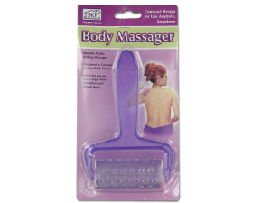 Plastic rolling body massager