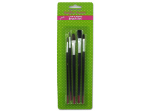 Craft and hobby brush set