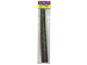 Tinsel craft stems, pack of 12
