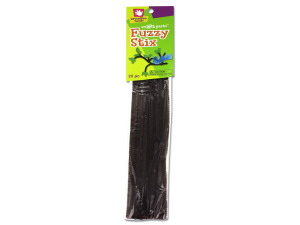 Chenille craft stems, pack of 25 brown