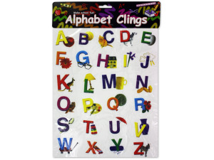 Alphabet window clings