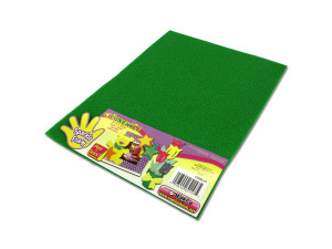 Green sparkle adhesive foam craft sheet
