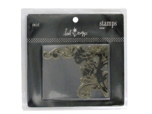 Clear acrylic stamp, swirl design