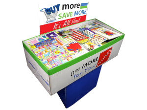 scrapbook dump display (200 pieces per display)