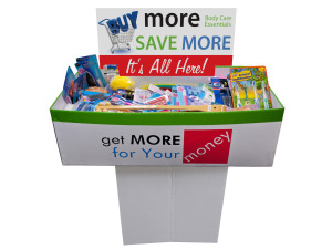 body care dump display (200 pieces per display)