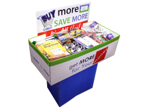 Home care maintenance dump display