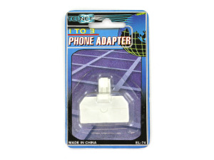 Three-way phone adapter