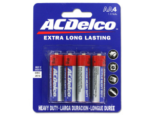 Heavy duty "AA" batteries
