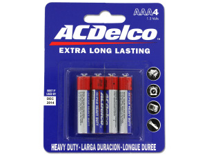 Heavy duty "AAA" batteries