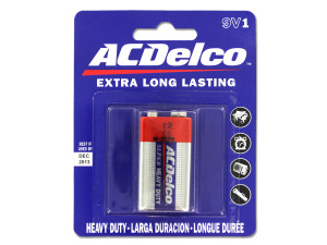9V battery, pack of 1