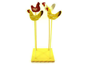 "The Roost" plastic bag dryer stand