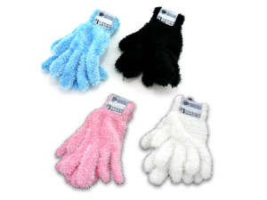 adult feather gloves assorted colors