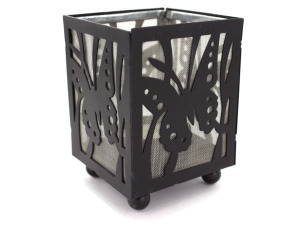 Metal votive candle holder