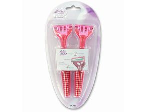 Ladies disposable razor set
