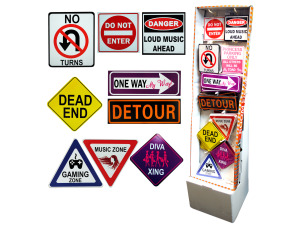 Fun room signs display