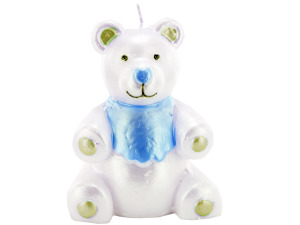 blue bear candle