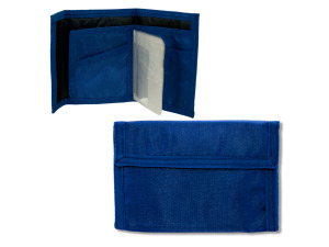 blue velcro wallet