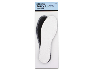 mens terry cloth insoles assorted sizes