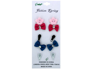 5 pair earrings assorted designs