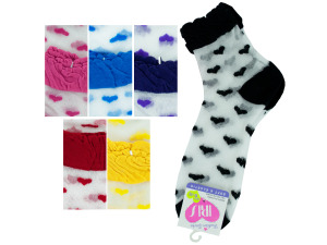 mid cut hearts 9-11 socks