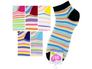 low cut stripe 9-11 socks