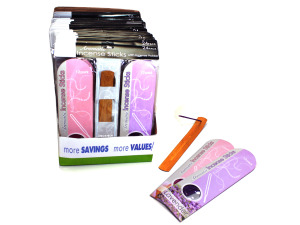 Incense sticks with burner display