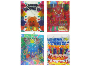 Birthday gift bag, medium size, assorted
