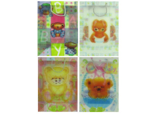 Baby bear gift bags, assorted designs, large size